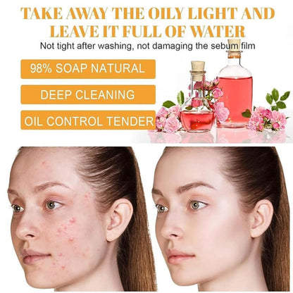 2 Pcs Hoygi Turmeric Kojic Acid Foaming Face Wash, Glow Wash Turmeric Face Wash with Brush Turmeric Foaming Facial Deep Cleansing Scrub Exfoliating.